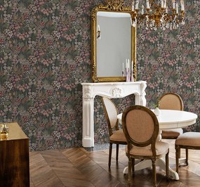 Holden Decor Tales of the Manor Lysandra kék virágos vlies tapéta – 91921