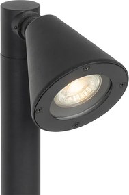 Modern kültéri oszloplámpa fekete 60 cm IP44 állítható - Ciara
