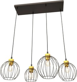 Emibig modern függeszték nando fekete arany emi1368/4