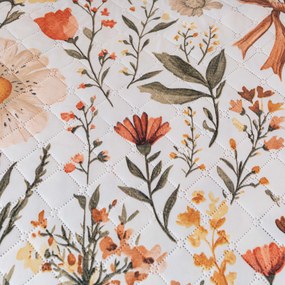 Ágytakaró FLORAL RIBBON, krémszínű Méret: 220 x 240 cm