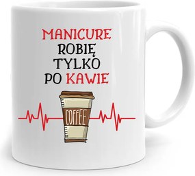 Ajándék Bögre Kozmetikusnak Csak Kávé Után, fényképes nyomattal