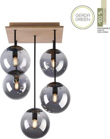 Paul Neuhaus modern mennyezeti lámpa green widow fekete fa pln11395-79