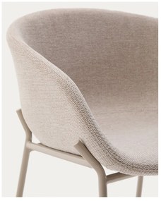 Bézs bárszék (ülésmagasság 65 cm) Yvette – Kave Home