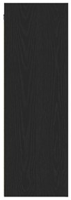 Falra Szerelhető TV Szekrények - 2 db, Fekete Tölgy, 30.5 x 30 x 90 cm, Mérnöki Fából