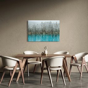Kép - Türkiz tó, Biei, Japán (90x60 cm)
