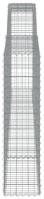íves horganyzott vas gabion kosár 400x30x120/140 cm