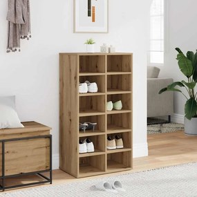 Cipőtartó kézműves tölgy 54x34x100,5 cm műszaki fa
