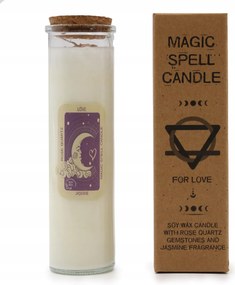 Nagy, illatos szójaviasz gyertya, üvegpohárban, jázmin illattal ajándéknak is kiváló