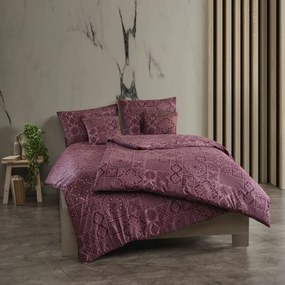 Kvalitex Pamut ágynemét Tokyo bordó, 220 x 200 cm, 2 db 70 x 90 cm