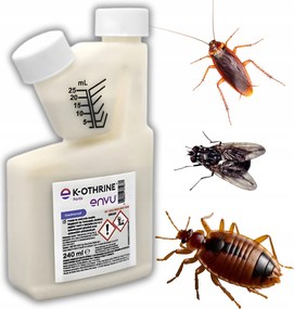 Készítmény Poloska Szer Darázs Legyek Csótányok Rovarok K-othrine Partix 240ml