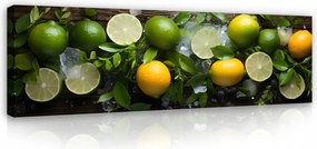 Vászonkép Citrom Lime Konyha Modern Vászon Fal Nagy 145x45