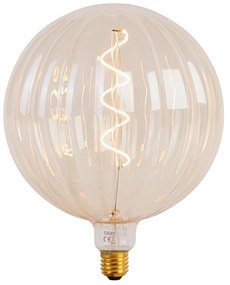 E27 szabályozható LED izzó G200 borostyán 4W 240lm 2000K