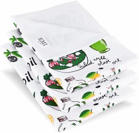 EMI OLIVE OIL mintás 3 db-os konyharuha szett