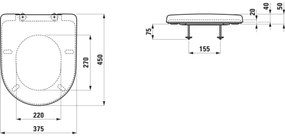 LAUFEN H8939580000001 - WC-ülőke SoftClose PRO duroplaszt/fehér