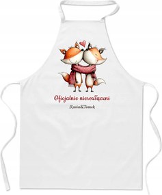 Valentin-napi Konyhai Kötény Ajándék Róka Hivatalosan Elválaszthatatlan Név