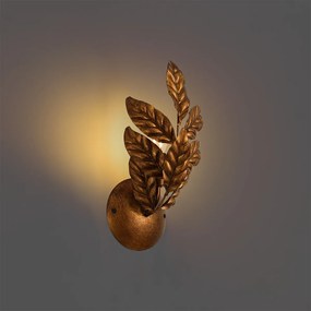 Vintage fali lámpa antik arany - Linden