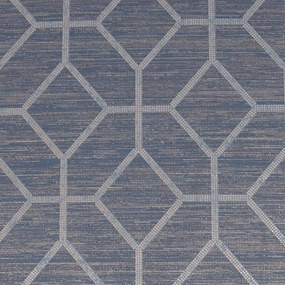 Sötétkék, Aranyozott Geometrikus Vinil Tapéta