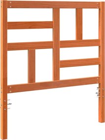 Ágyszerkezet Fejtámla fejtámlával Viaszbarna 80.5 x 4 x 104 cm