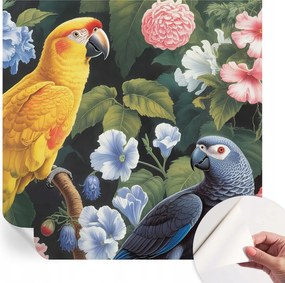 Öntapadós Dekoratív Fotótapéta Hálószobába Egzotikus madarak 250x250