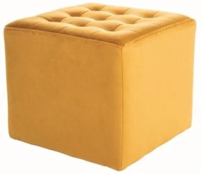 Mustársárga LORI VELVET puff