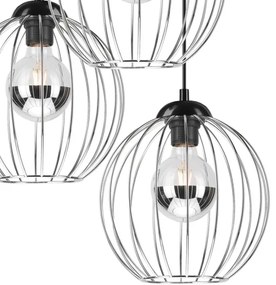 Csillár zsinóron ZOYA 3xE27/60W/230V fényes króm