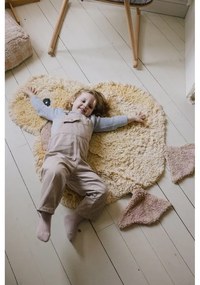 Sárga mosható kézi szövésű pamut gyerek szőnyeg 95x120 cm Ducky – Lorena Canals