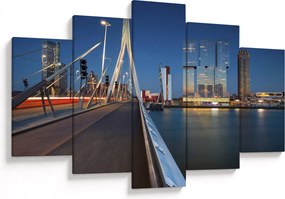 Kép - Alkonyat Rotterdamban, Hollandia (150x105 cm)