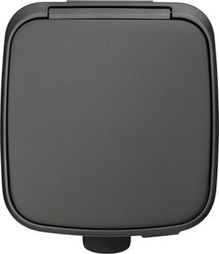 Sötétszürke acél pedálos szemetes 30 l Bo – Brabantia