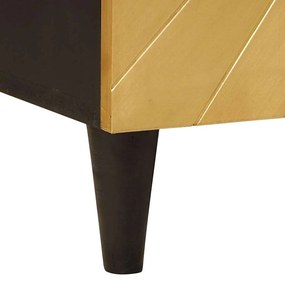 Széf Fekete és Arany 60 x 33 x 75 cm tömör mangófa