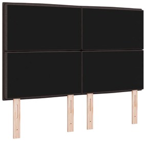 LED fejtámla vonalas dizájn sötétbarna 72 cm szövet