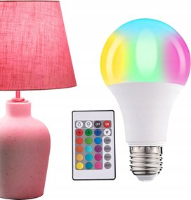 Színes Izzó Rgb E27 Led 9W 16 Szín Távirányító