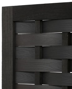 Fekete Tömörfa Paraván. EF-L145 BK