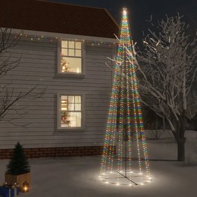 Kúp alakú karácsonyfa 1134 színes LED-del 230 x 800 cm