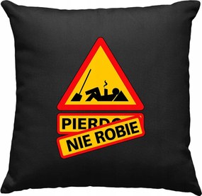 Párna A lustaság jele vicc Fekete