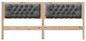 Fejtámla Egyéb barna és sötétszürke 160 cm Tömör fenyőfa