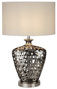 Searchlight EU4852CC - Asztali lámpa NETWORK 1xE27/60W/230V