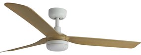 FARO 33816WT-20 - LED Dimmelhető ventilátor PUNT M LED/18W/230V barna/fehér átm. 132 cm WT + távirányító