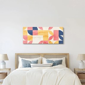 Kép - Absztrakció retro mintákkal (120x50 cm)