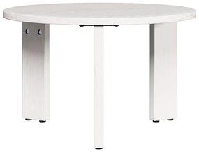 Dohányzóasztal 3 pcs Fehér 47.5 x 47.5 x 27 cm Tömör fenyőfa