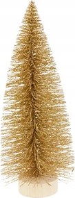 Karácsonyfa ecset arany 28cm