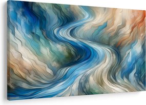Kép - Absztrakt áramlat (90x60 cm)