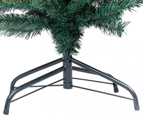 zöld PVC vékony műkarácsonyfa állvánnyal 150 cm