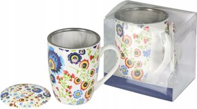 Porcelán teás bögre Livello 350ml Folklór Vadász