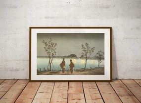 Japan Fa Kobayashi Kiyochika 1881 méret 50x30cm