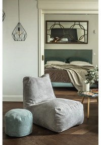 Sötétszürke kordbársony babzsákfotel Tube – SLOWDOWN