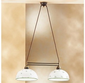 Kolarz 731.82.27 - Csillár zsinóron NONNA 2xE27/75W/230V zöld