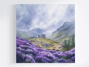 Poszter Tájkép Skócia Highland Hegyek Kastély Hanga 80x80