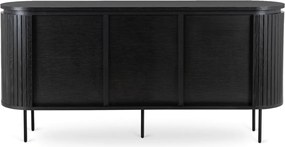 Komód 160 cm méretben, háromajtós kivitelben, fekete színben BECK