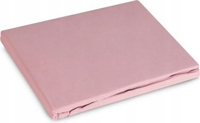 Szatén gumis lepedő Basic 180x200 Eurofirany púderrózsaszín