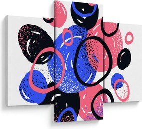 Kép - Motívum élénk színű körökkel (90x60 cm)